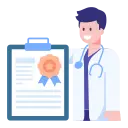 medical certificate icon